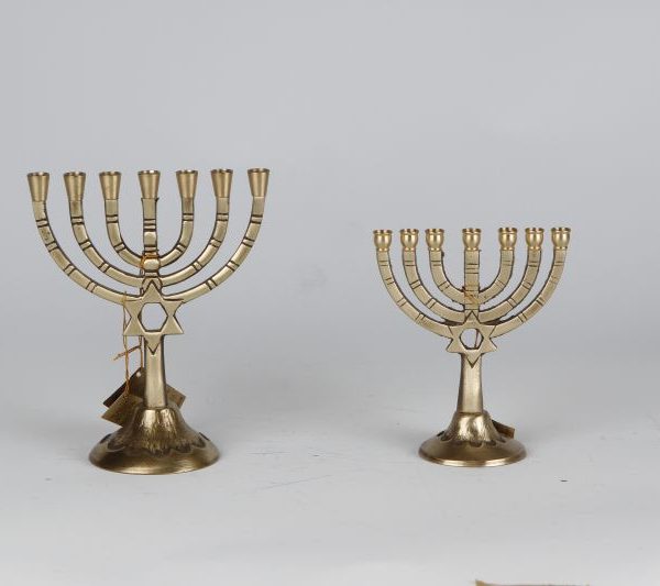 Round Menorah with David star – Size 1 1