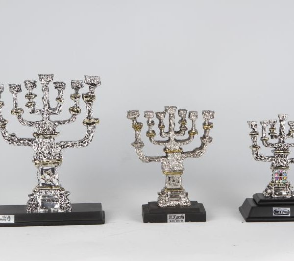 Silver Menorah medium – Size 1 1