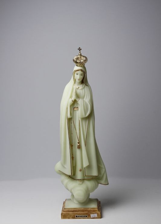 Clay statute of Virgin Mary phosphoric big - Size 1