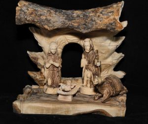 Nativity set with Bark Holy family