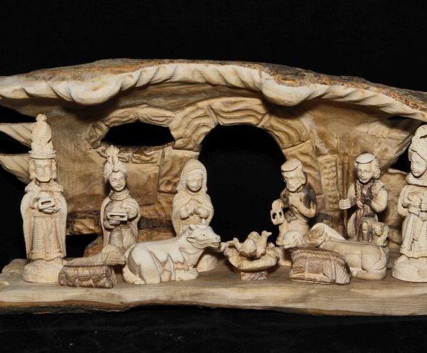 Natural Bark nativity set 1