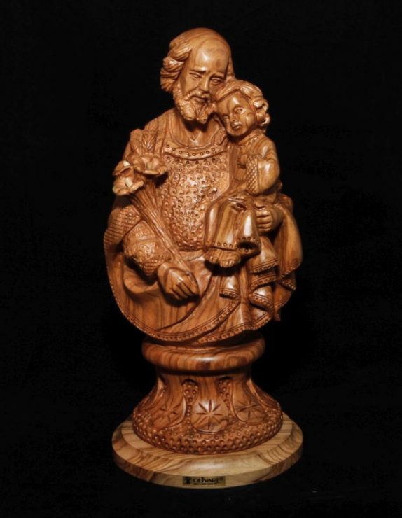 Saint Joseph with flower